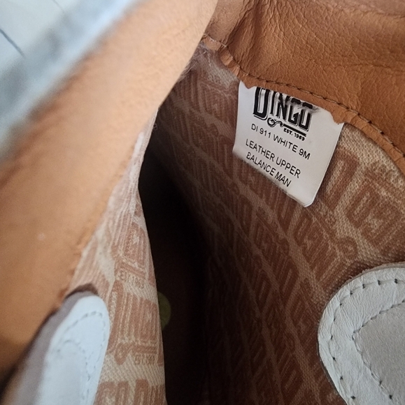 Dingo Lady's Night DI911 Leather Women's White Cowboy Boots w/Fringe-Size 9 - Picture 7 of 7